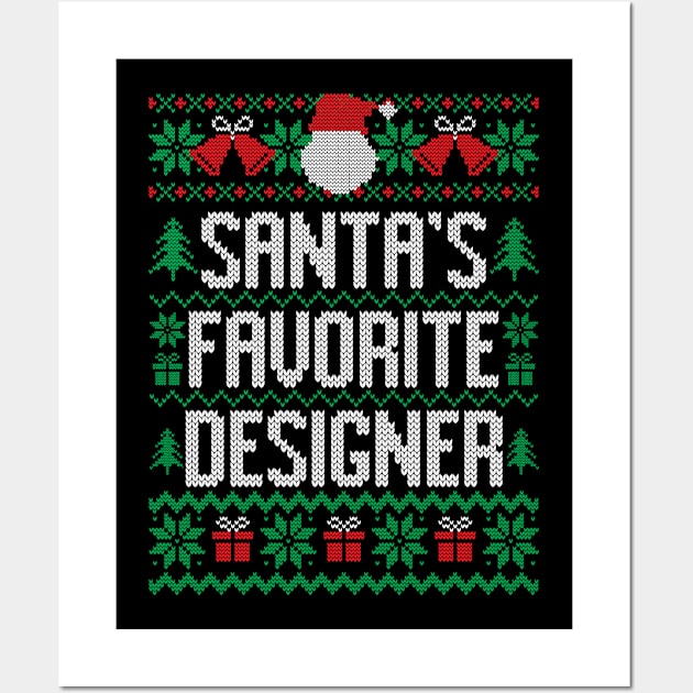 Santa's Favorite Designer Wall Art by Saulene